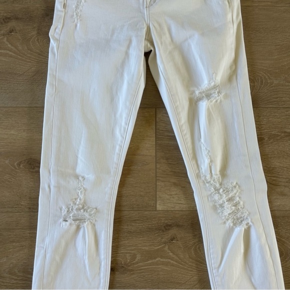 AYR Skinny White Jeans Distressed Style Sz 27 - Picture 2 of 7